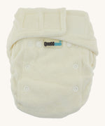 Bambinex bamboo size 2 nappy in cream available at Babipur. Features a velcro fastener and comes in 2 sizes.