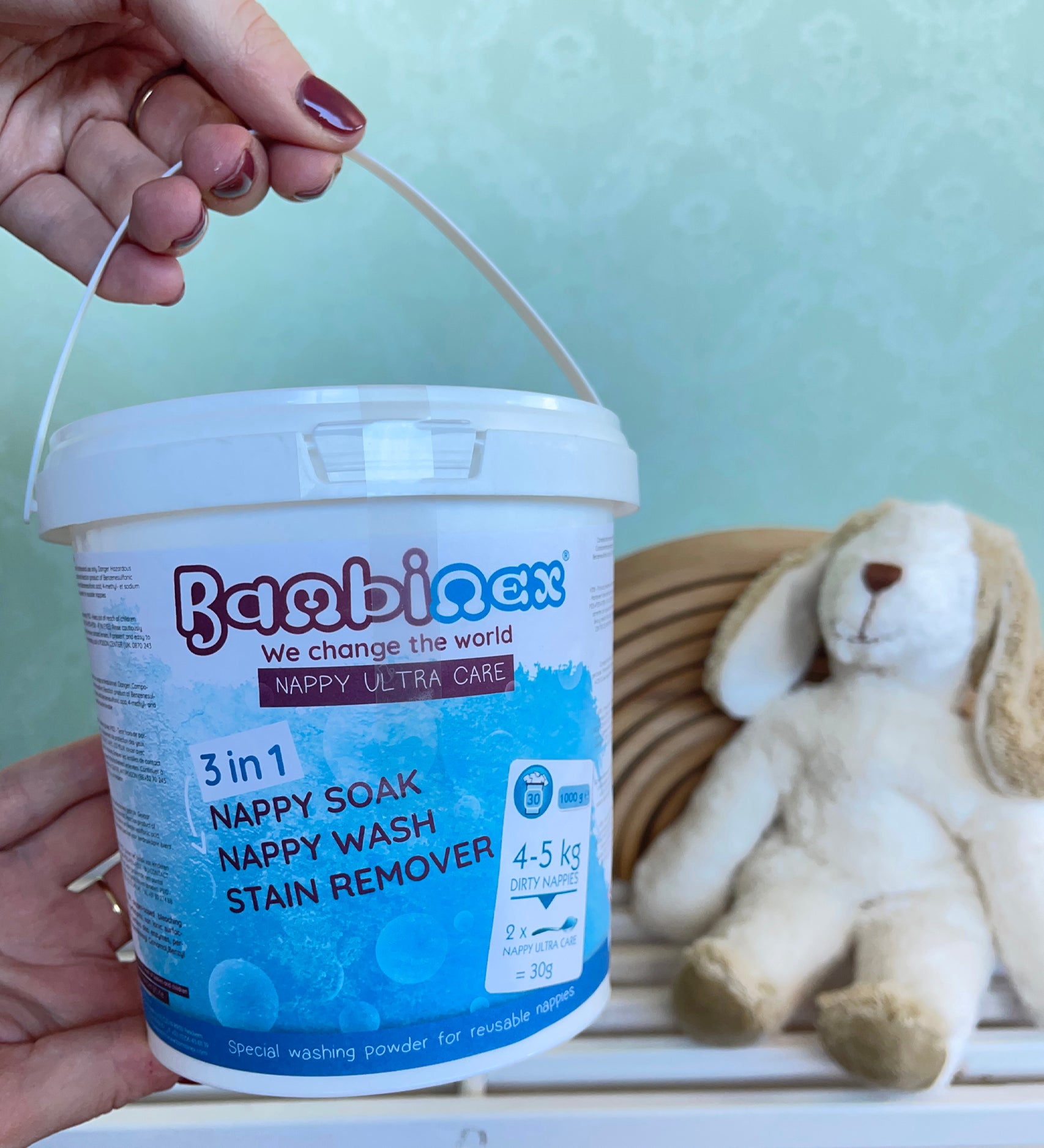 Bambinex Cloth nappy washing powder, sanitiser and stain remover, buy now at Babipur.