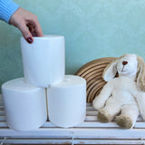 Three rolls of Bambinex Disposable Paper Nappy Liners for reusable nappies, designed to catch poo, for sale at Babipur.