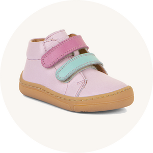 Froddo Barefoot First Step Kids Shoes in Pink to represent kids and baby barefoot shoes, for sale at Babipur.