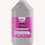 A 5L bottle of the Bio-D cleansing hand wash in plum and mulberry available at Babipur. 