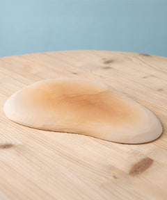 Bumbu handmade and hand painted wooden sandy island piece available at Babipur. A sand coloured piece ideal for a ocean, beach or desert playscene.