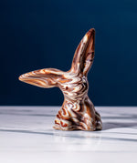 Cocoa Loco Marbled Fairtrade Chocolate Rabbit, a handmade blend of milk, dark and white chocolate with a striking swirl effect.