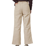The pockets on the back of the Patagonia Women's Wide Leg Cord Pants - Pumice. Perfect for carrying a phone or notebook