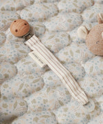 Avery Row Pacifier Holder - Stripe on Avery Row Nature Trail bedding