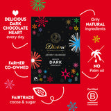 Divine Fairtrade Dark Chocolate Vegan Advent Calendar 85g