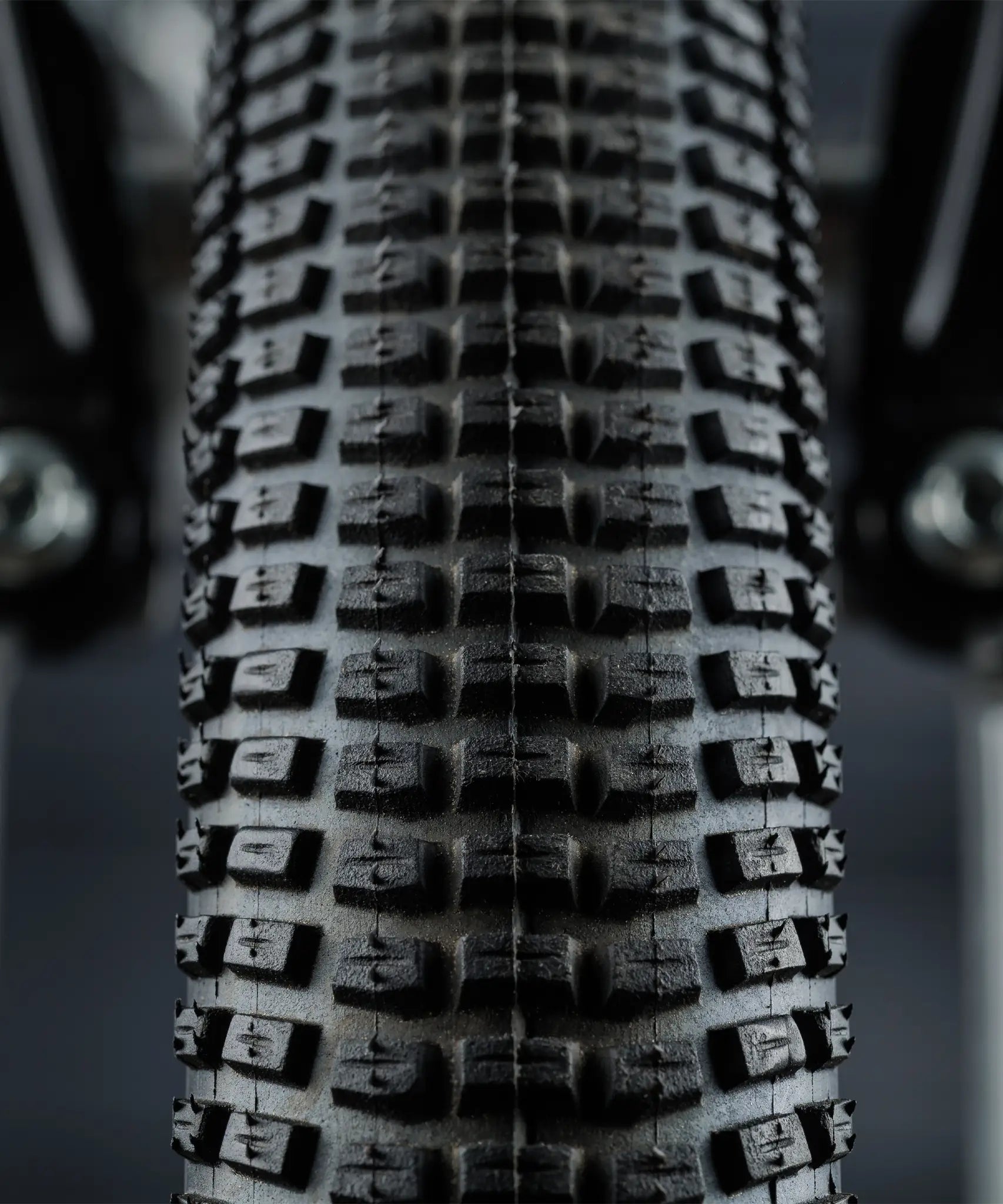 Close up of the tread on the chunky wheel for the Early Rider auto belter bike