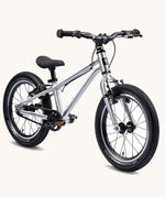 Early Rider Brushed Aluminum Belter 16 inch wheel children's bike shown on a plain background