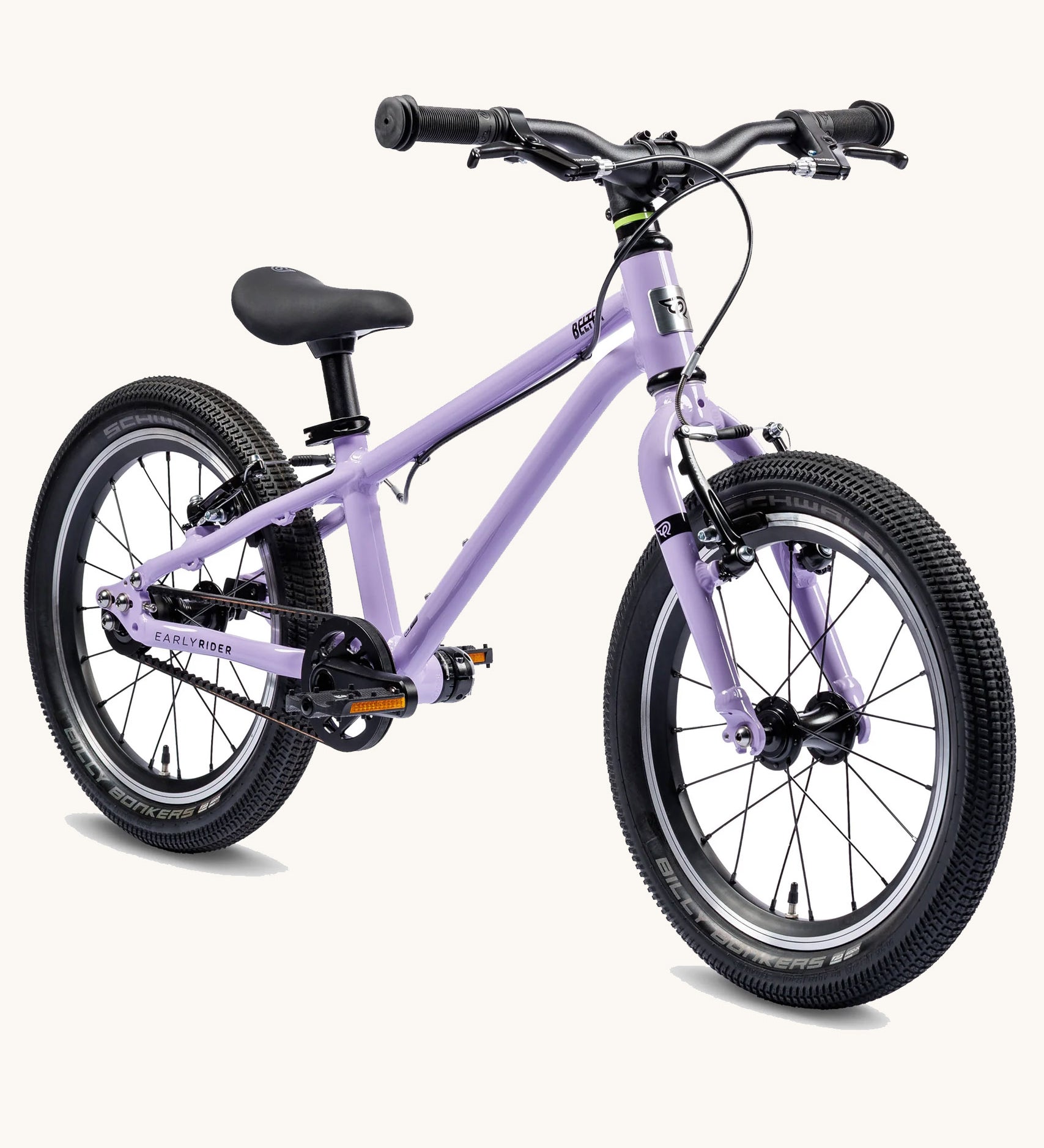 Early Rider Violet Haze Belter 16 inch wheel children's bike shown on a plain background