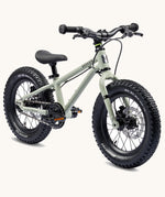 Early Rider Sage green Seeker 14 Inch wheel size children's mountain bike on a plain background