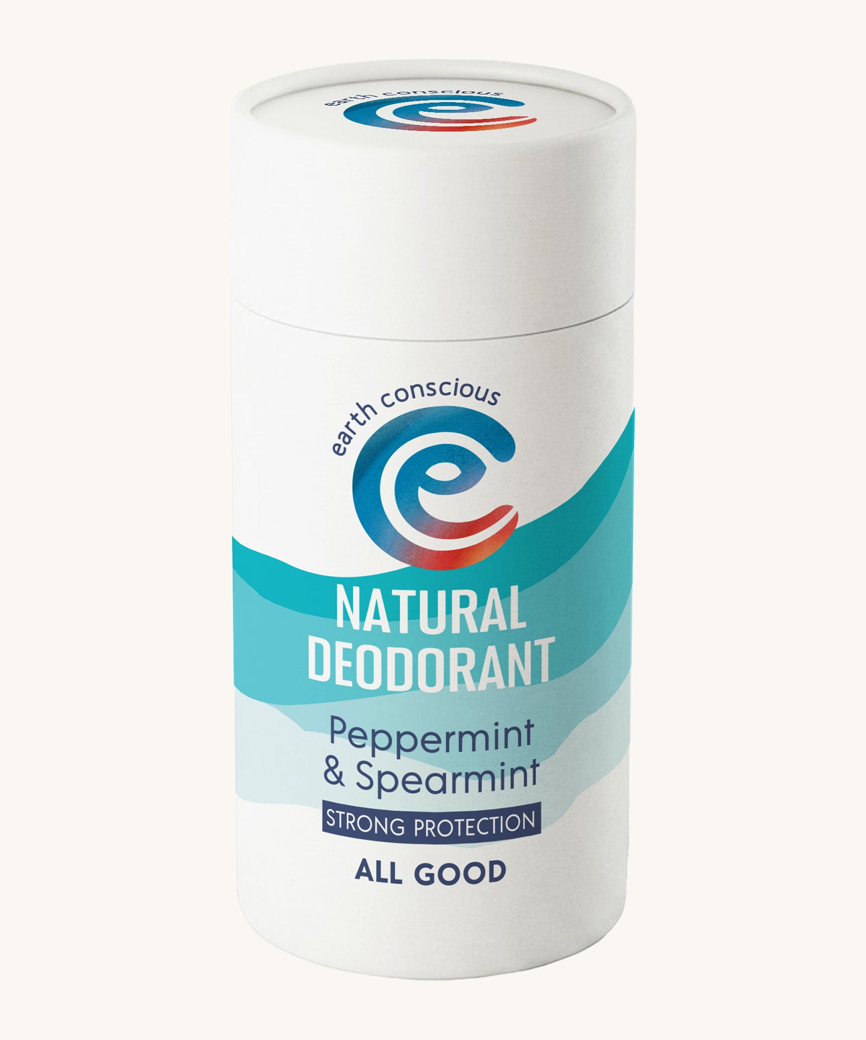 Earth Conscious peppermint and spearmint solid deodorant sick in 90g available at Babipur.