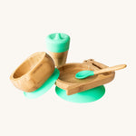Eco Rascals Green Snail Plate, Feeder Cup, Bowl & Spoon Gift Set