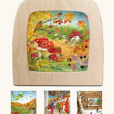 Eentje Van Margo artwork silhouettes for the Toverlux Magic Lamp for spring, summer, autumn and winter celebrations.