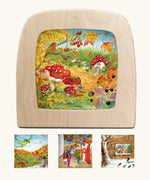 Eentje Van Margo artwork silhouettes for the Toverlux Magic Lamp for spring, summer, autumn and winter celebrations.