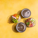 A group of Elephant Box lunch bowls available at Babipur. 