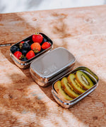 Elephant Box Mini Trio Snack Pots Stainless Steel for fruits, nuts or humus.