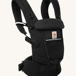 Ergobaby Adapt  SoftFlex™ Mesh Baby Carrier in Onyx Black. Side view. 