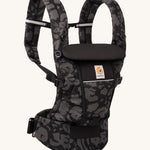 Ergobaby Adapt  SoftFlex™ Mesh Baby Carrier in Onyx Bloom. Side view. 