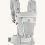 Ergobaby Adapt  SoftFlex™ Mesh Baby Carrier in Graphite Grey. Side view. 