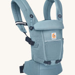 Ergobaby Adapt  SoftFlex™ Mesh Baby Carrier in Slate Blue. Side view. 