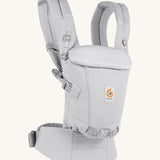 Ergobaby Adapt  SoftTouch™  Cotton Baby Carrier in Pearl Grey. Side view.