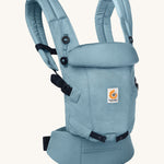 Ergobaby Adapt  SoftTouch™  Cotton Baby Carrier in Slate Blue. Side view.