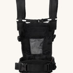Ergobaby Adapt  SoftFlex™ Mesh Baby Carrier in Onyx Black. Back view showing 'H' position shoulder straps. 