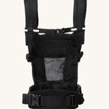 Ergobaby Adapt  SoftFlex™ Mesh Baby Carrier in Onyx Black. Back view showing 'H' position shoulder straps. 