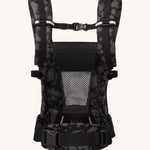 Ergobaby Adapt  SoftFlex™ Mesh Baby Carrier in Onyx Bloom. Back view showing 'H' position shoulder straps. 