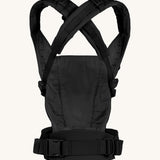 Ergobaby Adapt  SoftTouch™  Cotton Baby Carrier in Onyx Black. Back view showing cross over shoulder straps.