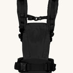Ergobaby Adapt  SoftTouch™  Cotton Baby Carrier in Onyx Black. Back view showing 'H' position shoulder straps. 