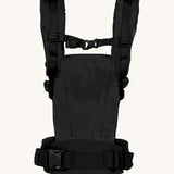 Ergobaby Adapt  SoftTouch™  Cotton Baby Carrier in Onyx Black. Back view showing 'H' position shoulder straps. 