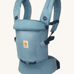 Ergobaby Adapt  SoftTouch™  Cotton Baby Carrier in Slate Blue. Side view.