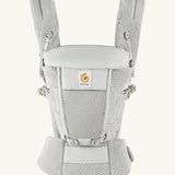 Ergobaby Adapt  SoftFlex™ Mesh Baby Carrier in Graphite Grey. Front view. 
