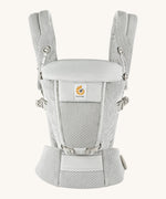 Ergobaby Adapt  SoftFlex™ Mesh Baby Carrier in Graphite Grey. Front view. 