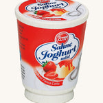 Erzi Wooden Cream Yogurt. A delicious looking pot of pretend yogurt, which would pair well with some Erzi fruit or an Erzi pastry for breakfast!