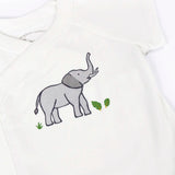 Frugi Shay Summer Baby Bodies 2 Pack - Elephant Plains