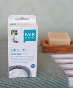 Fair Squared Fairtrade Ultra-Thin Condoms x 10, vegan, available to buy at Babipur.
