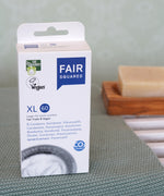 Fair Squared Fairtrade XL Condoms x 8, vegan, for sale at Babipur.