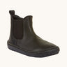Froddo barefoot kids leather school chelsea boots available at Babipur. A soft leather Chelsea boot in black with a matching black rubber sole