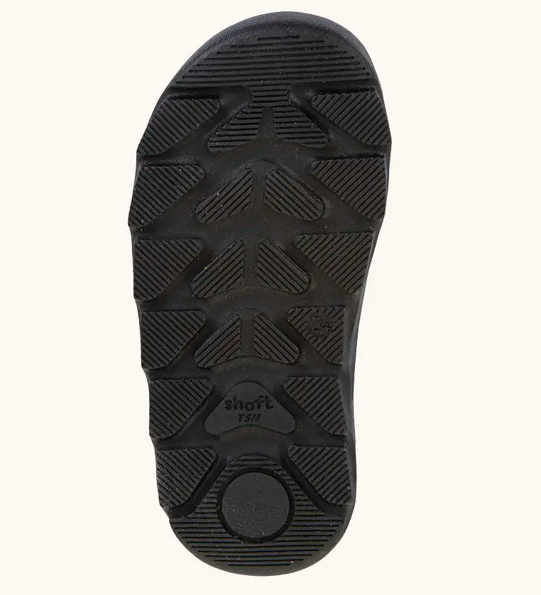 Black rubber grippy sole for the  Froddo barefoot Zuru children's school shoe