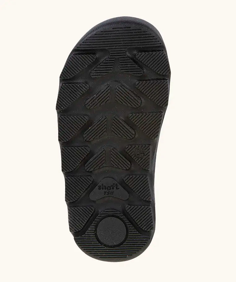 Black rubber grippy sole for the  Froddo barefoot Zuru children's school shoe