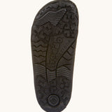 A close up of the black rubber sole detail on the Froddo barefoot leather school boots available at Babipur.
