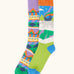 Frugi GOTS organic cotton 2 pack of socks features a winter inspired fairisle design and a polar scene design sock