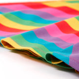Robe patineuse Sunshine de Frugi - Rayures arc-en-ciel Foxglove