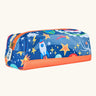 Frugi explore the stars pencil case. A kids back to school blue pencil case with a playful outer space design