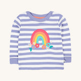 Frugi Easy On Top - Raisin à rayures/arc-en-ciel