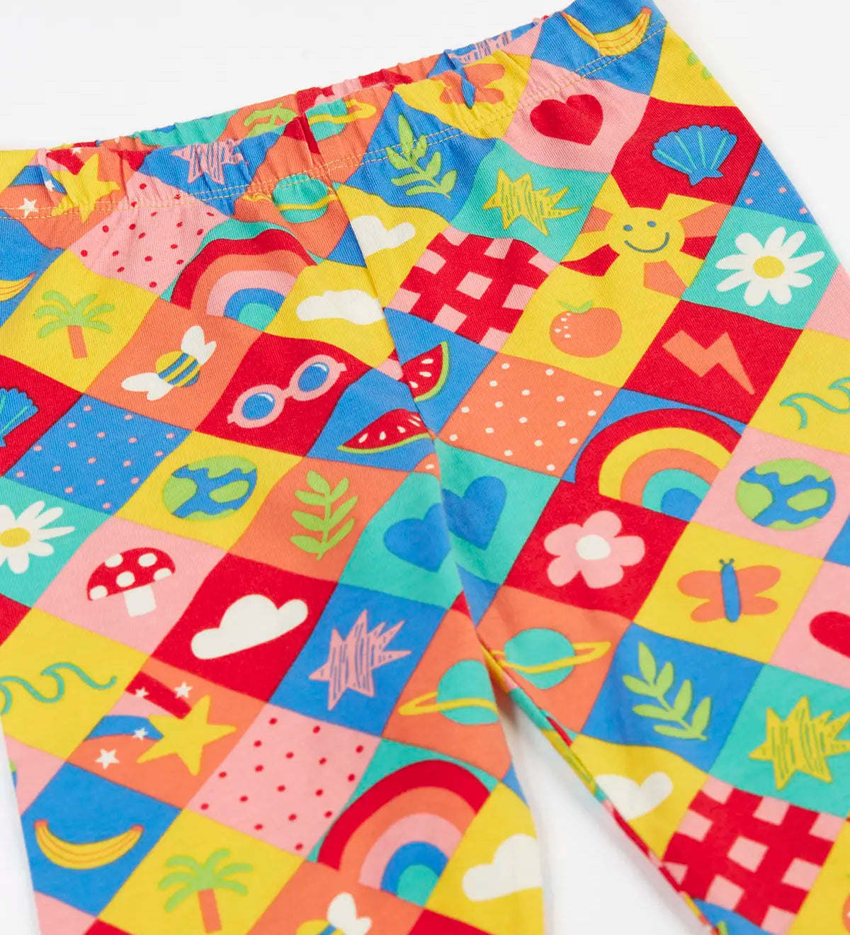 Frugi favourite things Libby leggings flat showing the elasticated waist band