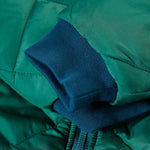 A look at the navy blue wrist cuffs on the 