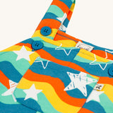 Frugi Cosy Parsnip Dungarees - Wavy Stars